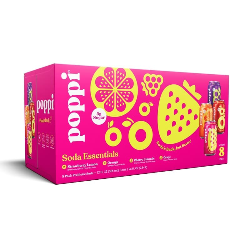 Poppi Prebiotic Soda (4-pack)