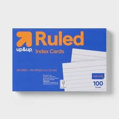 Flashcard / Index Cards