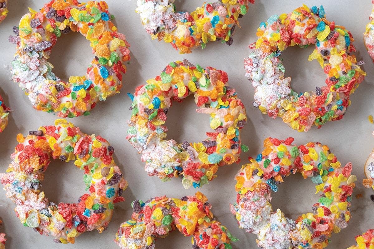 Milk and Cereal Mochi Donut