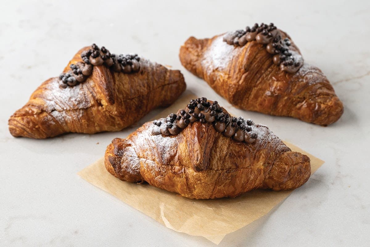 Croissant Filled with Nutella