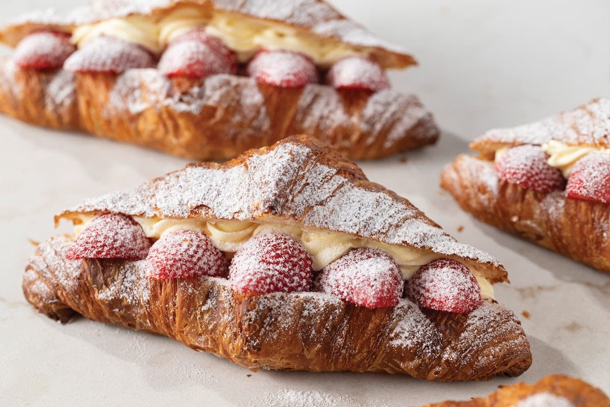 Strawberry Custard Croissant