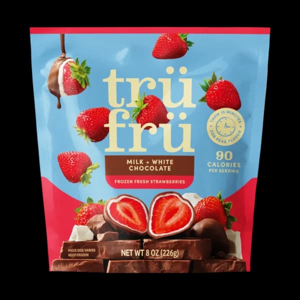 Tru Fru Frozen Strawberries in White & Milk Chocolate
